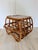 Vintage Bent Rattan Side Table with Smoked Glass For Sale - Image 4 of 7