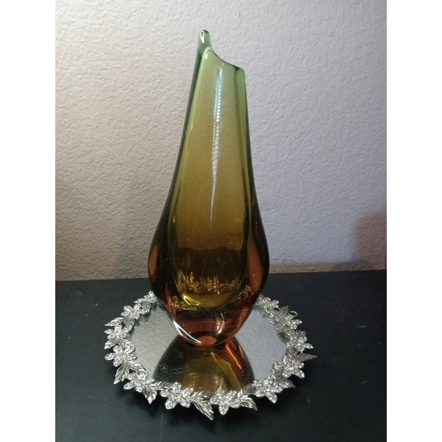 EXQUISITE Signed Oggetti Murano Italy 10" Sommerso Vase The EXQUISITE Signed Oggetti Murano Italy 10" Sommerso Vase is a...