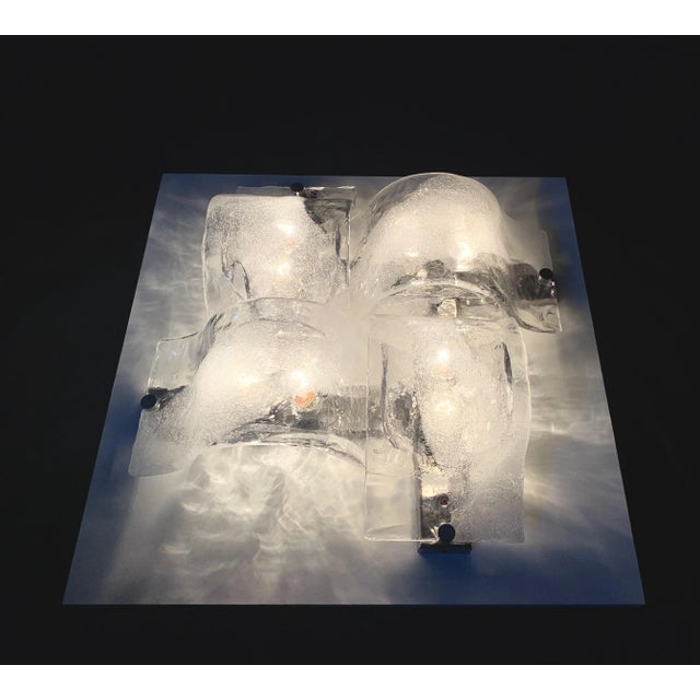 LP 276 Murano Glass Sconce Panel from Mazzega For Sale - Image 5 of 9