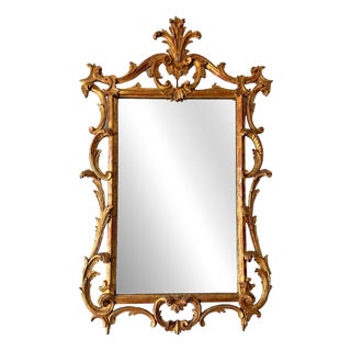 Large Antique Rococo Console Mirror, 1700s For Sale