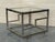 Italian Square Brass and Glass Structural Coffee Tables, 1970s, Set of 2 For Sale - Image 4 of 10
