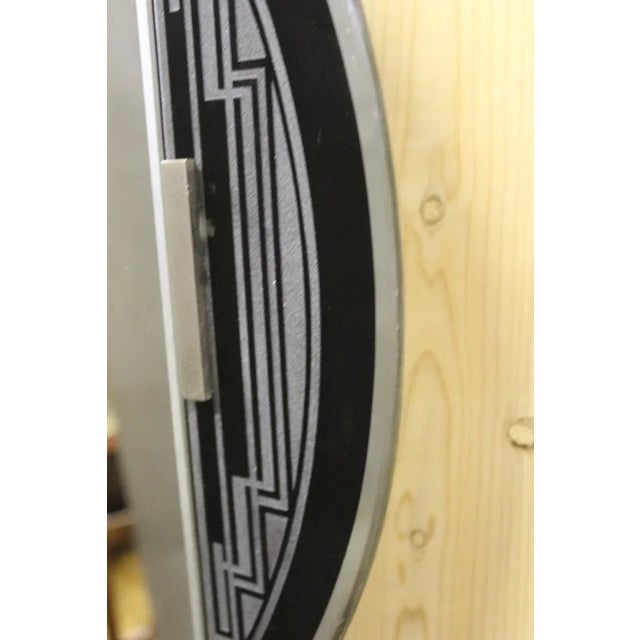 Art Deco Mirror with Geometric Acid Decor Around 1930, Unkns For Sale - Image 4 of 12