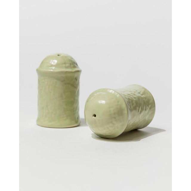 Vintage Salt and Pepper Shakers in Mint Ceramic, 1970s, Set of 2 For Sale - Image 9 of 11