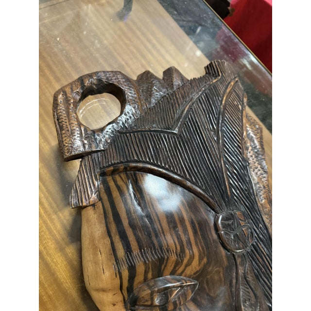 Large African Wedding Masks, 1950s, Set of 2 For Sale - Image 11 of 14