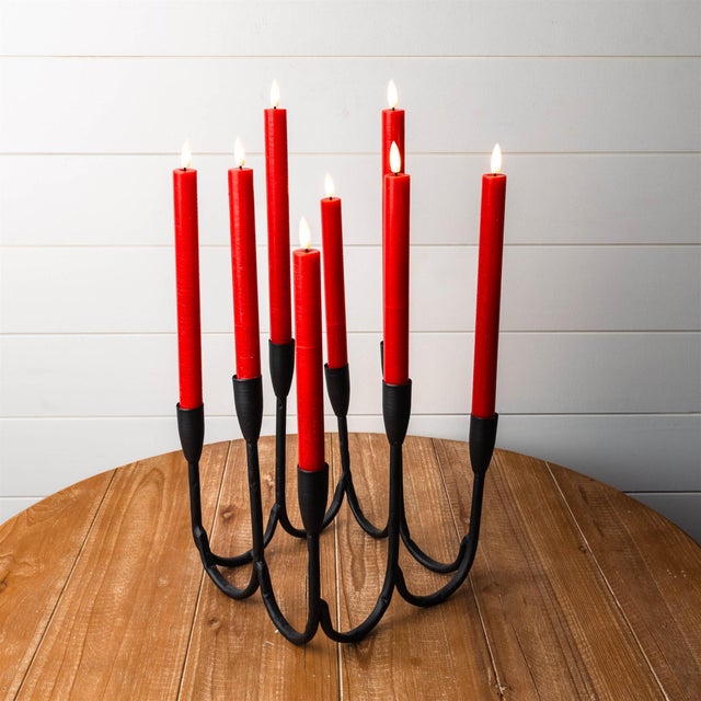 Modern Modern Metal Tabletop Candelabra9"H For Sale - Image 3 of 4