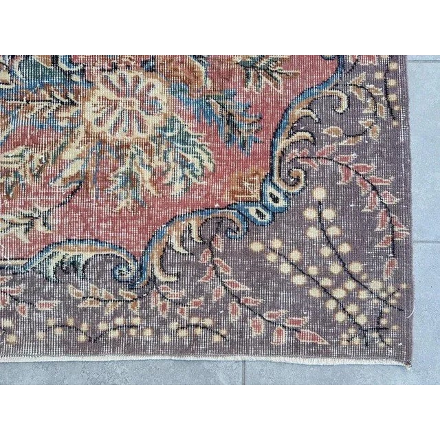 1960s Nomadic Handknotted Vintage Floor Rug For Sale - Image 10 of 11