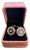 Rare Gold Plated & Onyx Vintage Art Deco Christian Dior Cufflinks In Lux Case For Sale