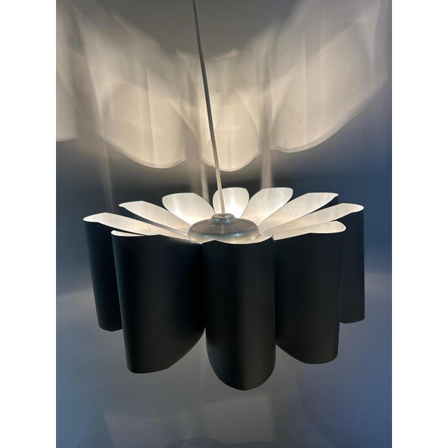 Vintage Space Age Hanging Lamp in Aluminium, 1970s For Sale - Image 4 of 11