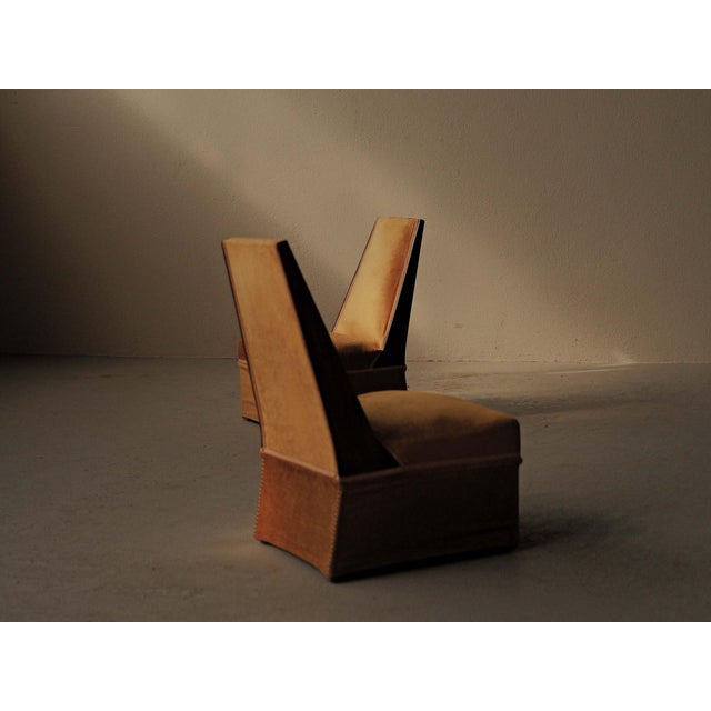 Art Deco Slipper Chairs, 1930, Set of 2 For Sale - Image 6 of 14