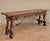 Rustic 20th Century Spanish Rustic Carved Wood Console Table , 1965 For Sale - Image 3 of 12
