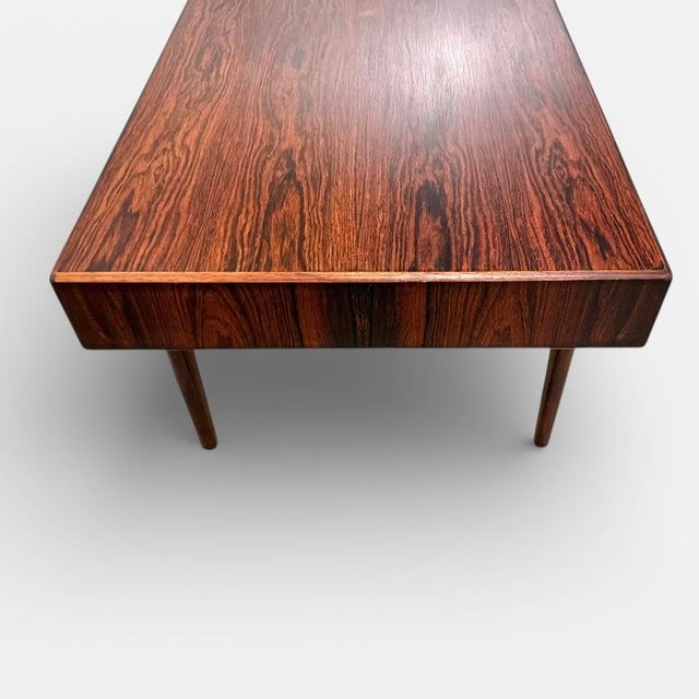 Brown Vintage Danish Coffee Table with Drawers by Johannes Andersen for CFC Silkeborg, 1960s For Sale - Image 8 of 13