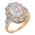 1910s Belle Époque French Gia 1.52 Carat Old Mine Cut Diamond 18k Gold Silver Ring, Size 3.5 For Sale