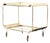 French Art Deco Bar Cart in Brass, 1920s For Sale