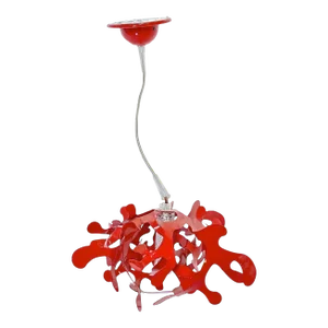 Italian Abstract Red Coral Style Pendant