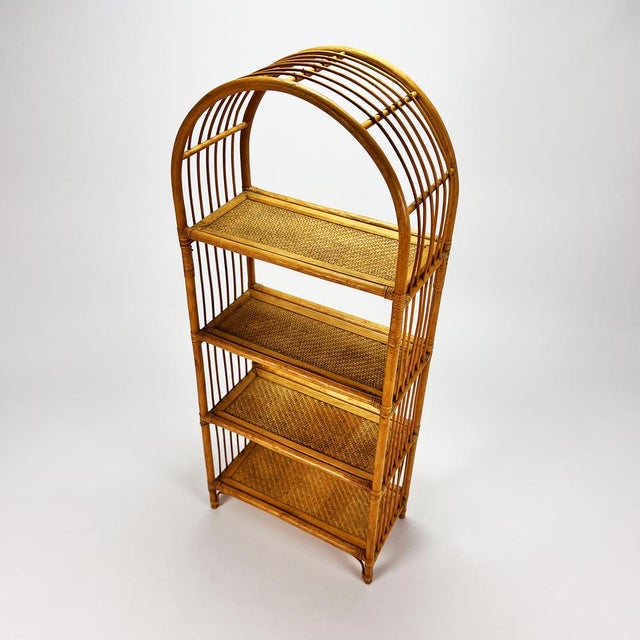 Vintage Rattan Wall Shelf, 1970s Chairish