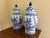 Chinoiserie Chinoiserie Large Blue and White Porcelain Ginger Jars, Pair For Sale - Image 3 of 10