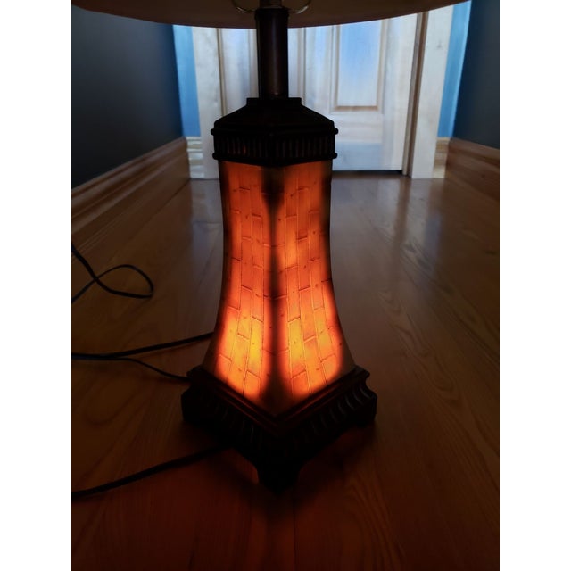 1980s 1980s Uttermost Table Lamp Night Light Vintage Coastal Boho Chic Hollywood Regency For Sale - Image 5 of 7