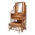 20th-C. Bamboo, Wicker, and Rattan Etagere Vanity or Hall Tree by Palecek For Sale