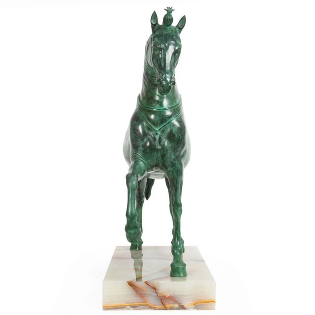 The Herculaneum Quadriga Horse "Cavallo Mazzocchi" After Antiquity For Sale - Image 6 of 18