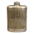 Art Deco Prohibition Era Brass Plated Chrome Caged Glass Flask c.1920 For Sale
