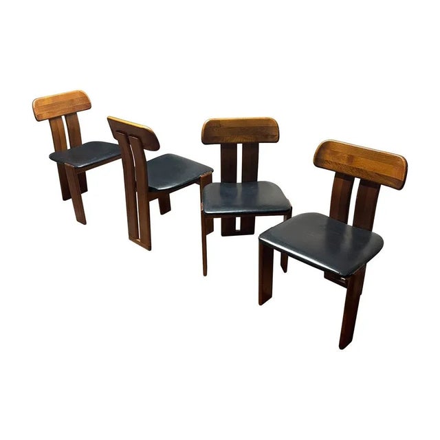 Wood Sapporo Dining Chairs by Mario Marenco for Mobilgirgi, 1970s, Set of 5 For Sale - Image 7 of 10