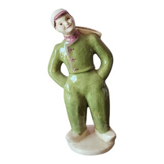 Mid Century Modern Ceramic Hedi Schoop Hollywood Ca Male Figurine, C1950s For Sale