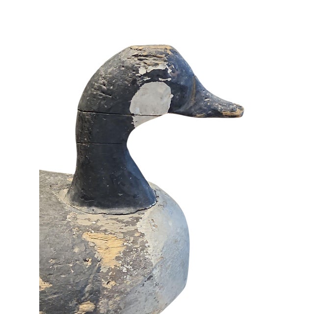 Super antique Canada goose decoy in patinated use condition, great decor accessory. Maker undetermined, but deemed in...