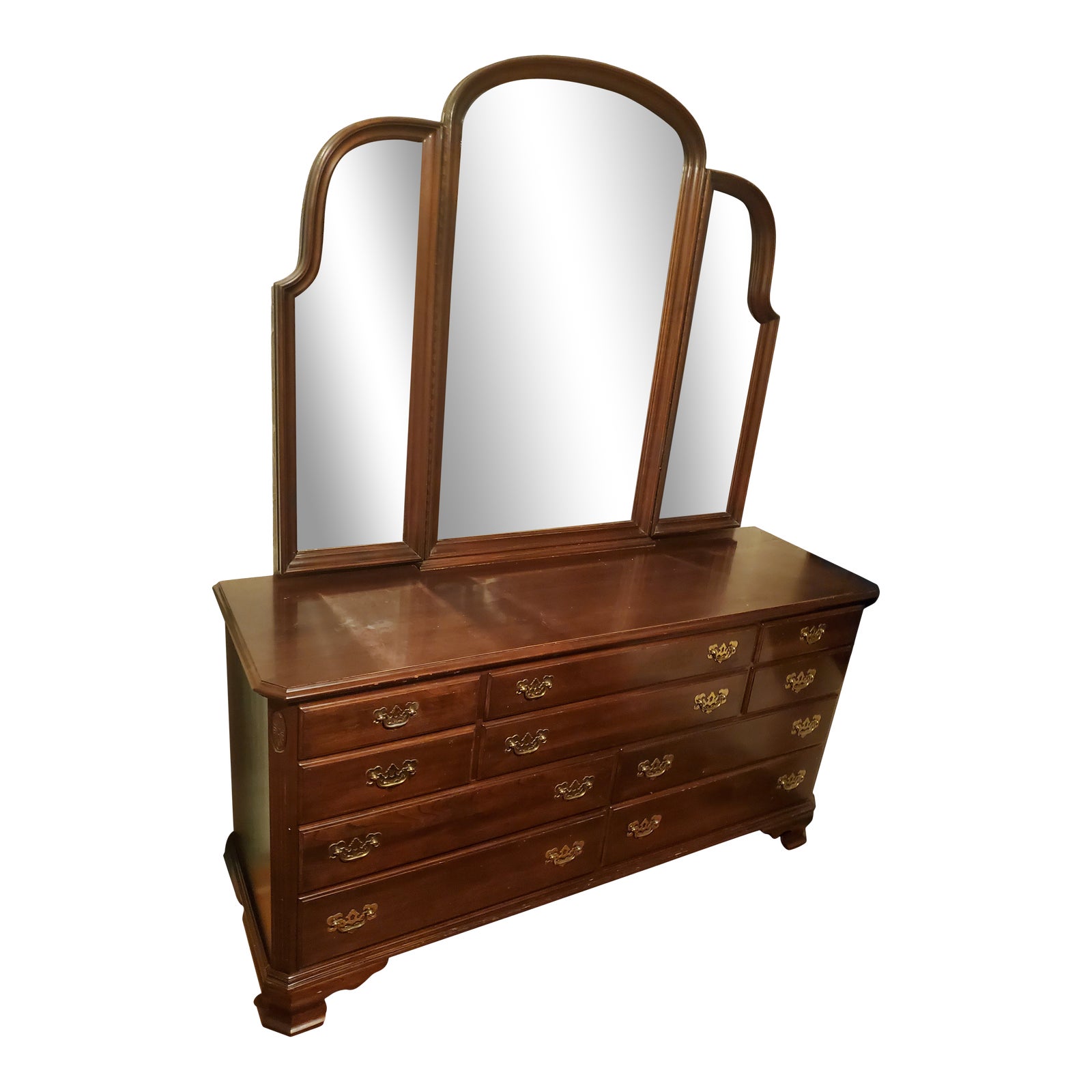 Ethan Allen Court Vintage Cherrywood Dresser Chairish