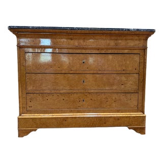 Charles X Chest Of Drawers In Burr Amboyna For Sale