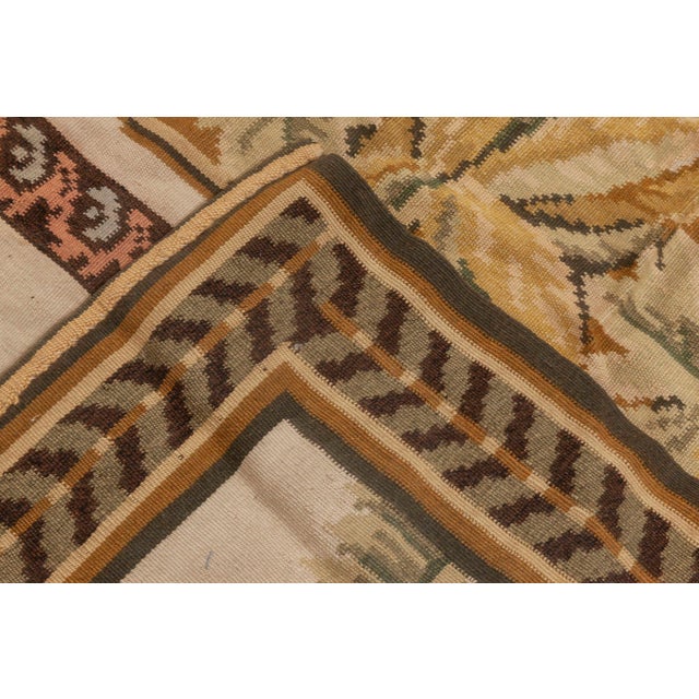 Textile Contemporary Bessarabian Floral Flat-Weave Wool Rug by by Doris Leslie Blau For Sale - Image 7 of 7