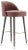 Camille Bar Chair with Metal Cups by Domkapa For Sale