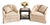 Title: Pair of Century Furniture Tufted Barrel Back Club Chairs in Ivory Floral Damask For Sale