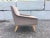 Early 21st Century Danish Modern Gray Fabric & Oak Leg Lounge Chairs - A Pair For Sale - Image 4 of 13