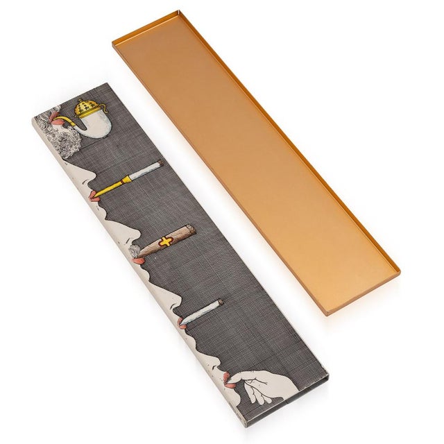 1960s Large 20th Century Metal Matchbox by Piero Fornasetti, Italy, 1960s For Sale - Image 5 of 13