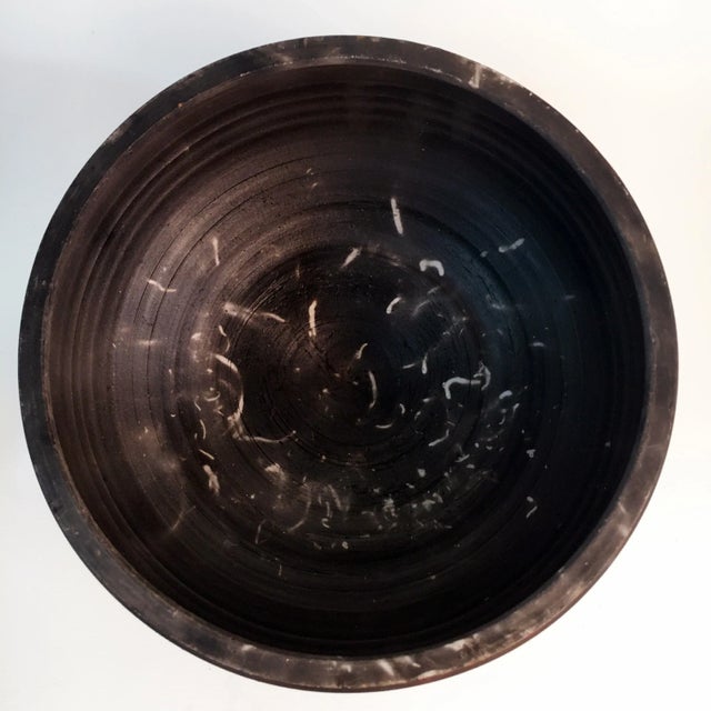 Mid-Century Modern Raku Studio Pottery Art, 1973 For Sale - Image 3 of 9