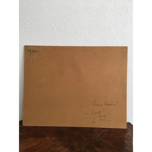 Percival Pernet, La Salute, Venise, Oil on Wood For Sale - Image 4 of 5