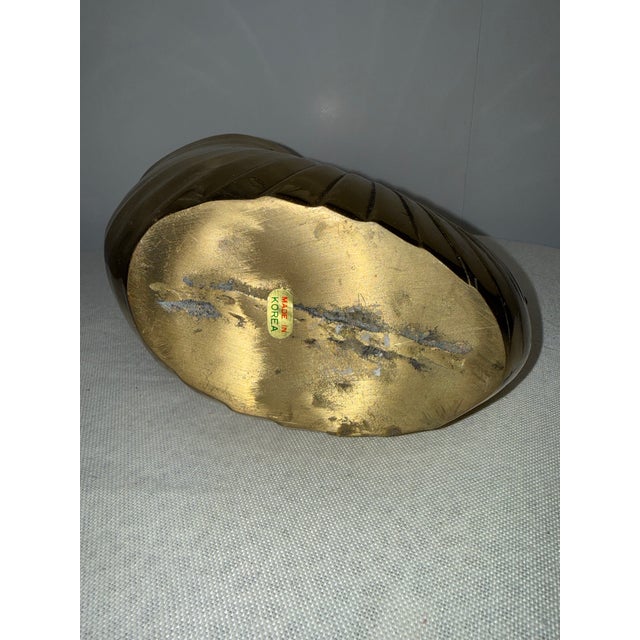 Metal 1980s Brass Swan Planter For Sale - Image 7 of 9