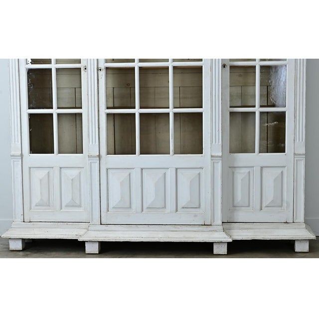 French 19th Century Painted Pine Bibliotheque For Sale - Image 18 of 18