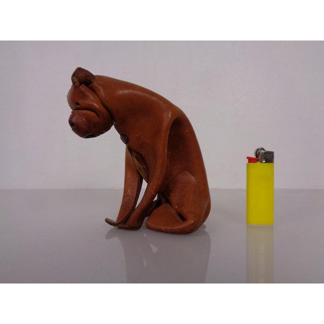 Handmade Leather Boxer Dog from Deru Wiesbaden, Germany, 1960s For Sale - Image 13 of 18