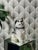 Late 20th Century Vintage Italian Husky Puppy Dog Ceramic Figure Statue Sculpture Dimensions: 12" TALL 10" WIDE 6 3/4"...