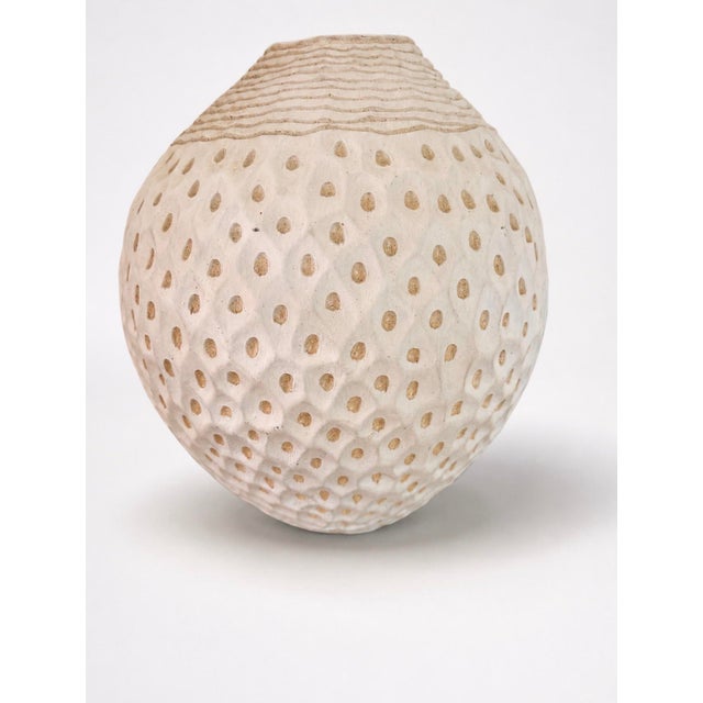 Larry Halvorsen Hand-Built Sgraffito Porcelain Vase, 1990 For Sale - Image 12 of 12