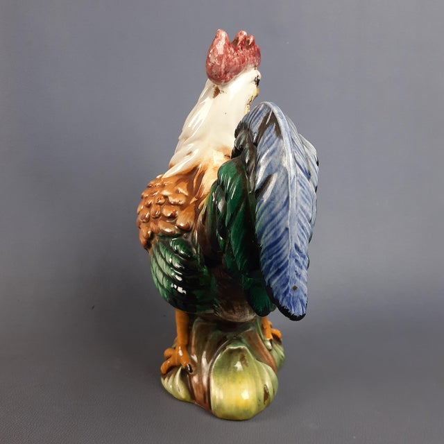 Multicolored Ceramic Rooster, Italy, 1970s For Sale - Image 4 of 18