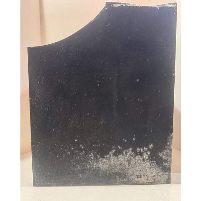 Antique Maracaibo Tea Caddy Hand-Painted Tin Toleware Scenic Front For Sale - Image 9 of 11