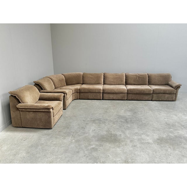 Large Vintage Modular Sofa from Musterring International, Germany, 1970s, Set of 7 For Sale - Image 12 of 12