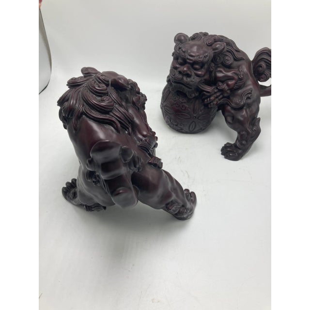 Vintage Foo Dogs, a Pair For Sale In Charleston - Image 6 of 9