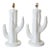 Vintage Plaster of Paris Table Lamps in Cactus Form Pair Of, 1970's For Sale