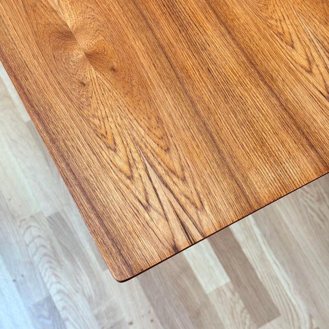 Vintage Danish Dining Table in Teak, 1950s For Sale - Image 10 of 11