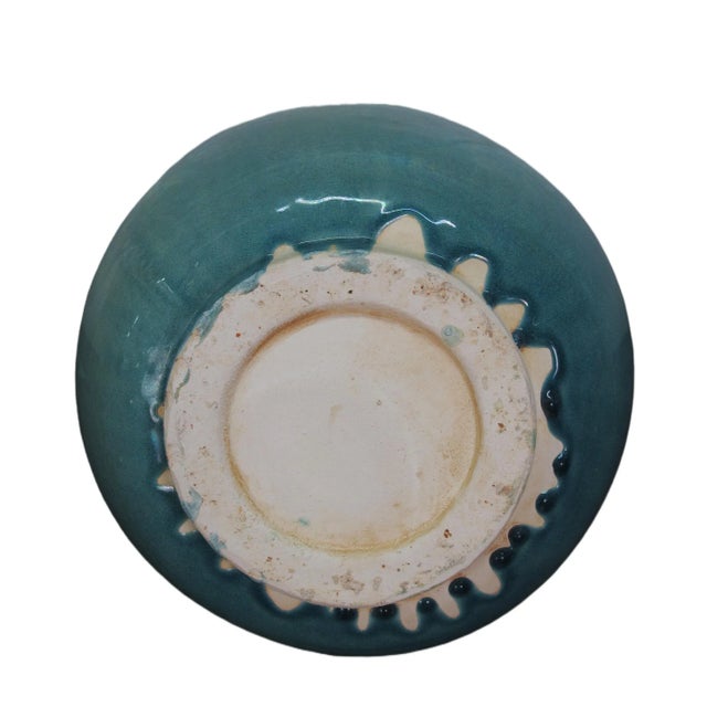 Turquoise Bottle Gourd Vase For Sale In Greensboro - Image 6 of 7