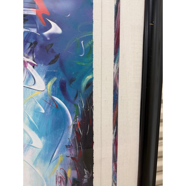 1990s Mary Ann Sears "Principles of Transformation” 1 of 1 Artwork Signed 52x62 For Sale - Image 10 of 10