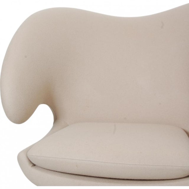 Pelikan Chair in Beige Fabric by Finn Juhl For Sale - Image 6 of 13